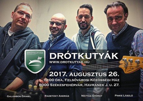 Drótkutyák koncert lesz szombaton a Felsővárosi Közösségi Házban